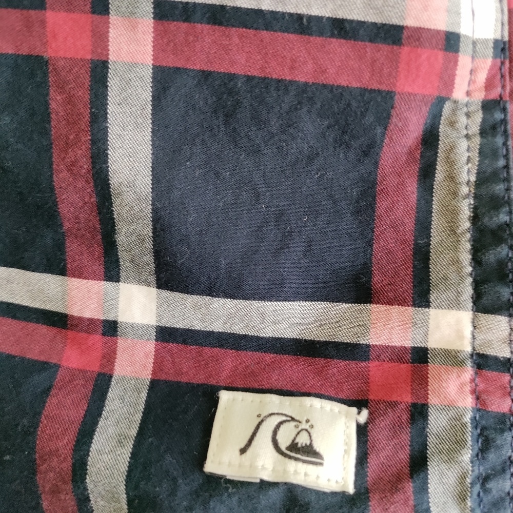 Quicksilver Long Sleeve Button Up Euc - image 5